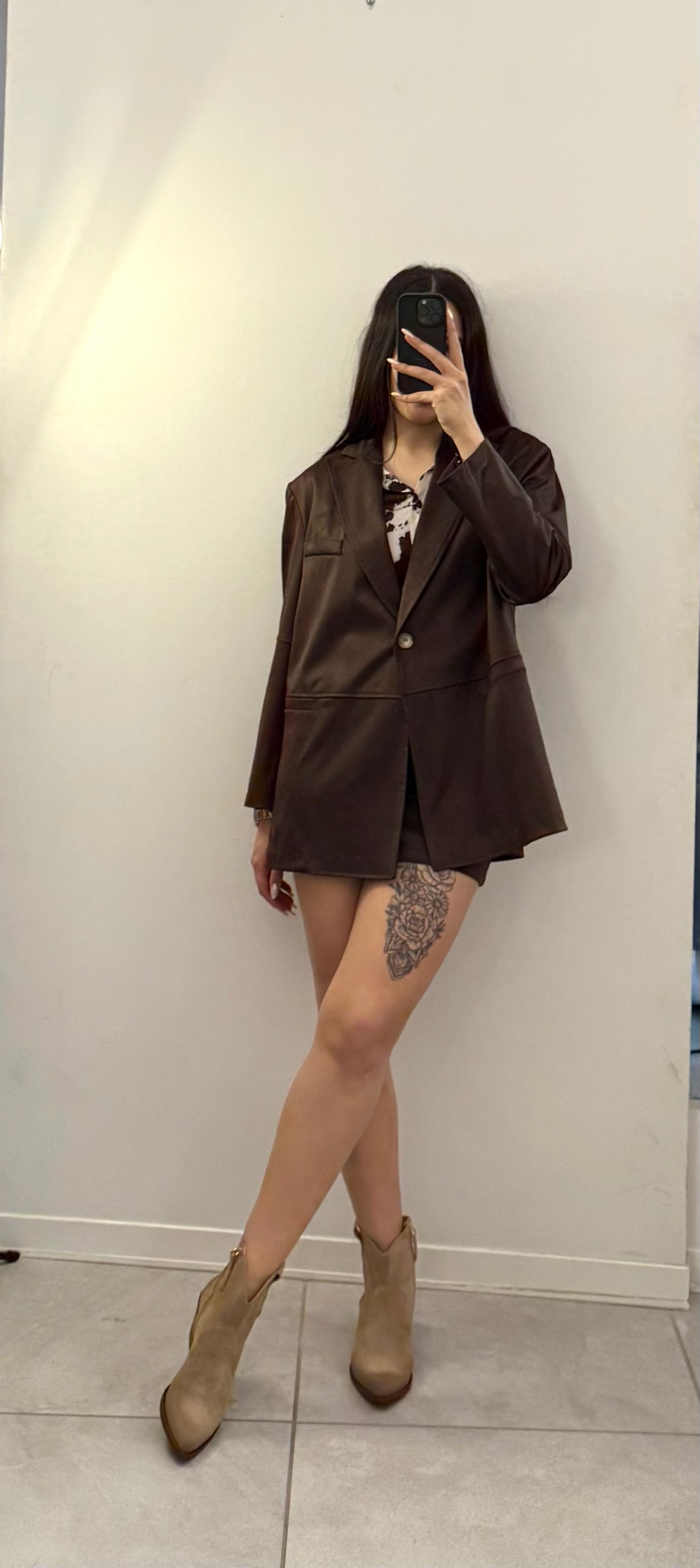 Kontatto- Giacca suede