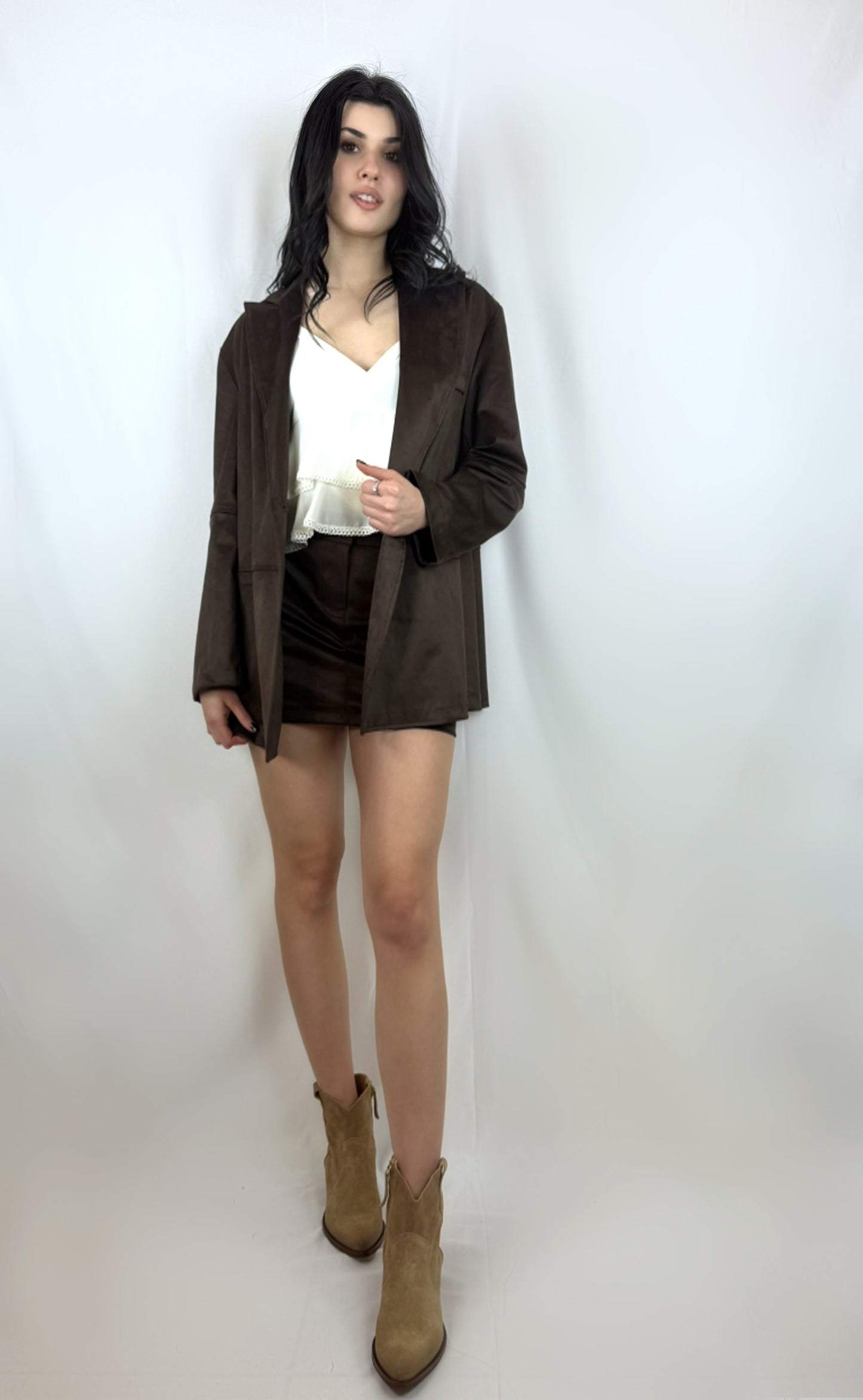 Kontatto-Mini Gonna Suede