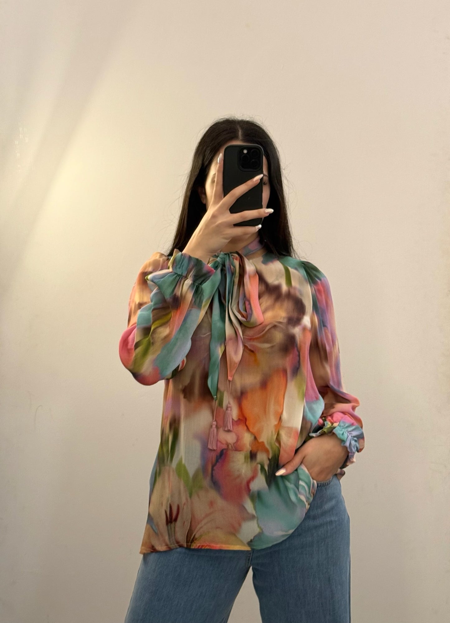 Dixie-Blusa con Fiocco