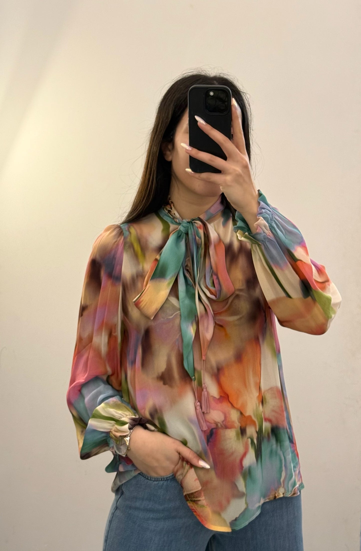 Dixie-Blusa con Fiocco